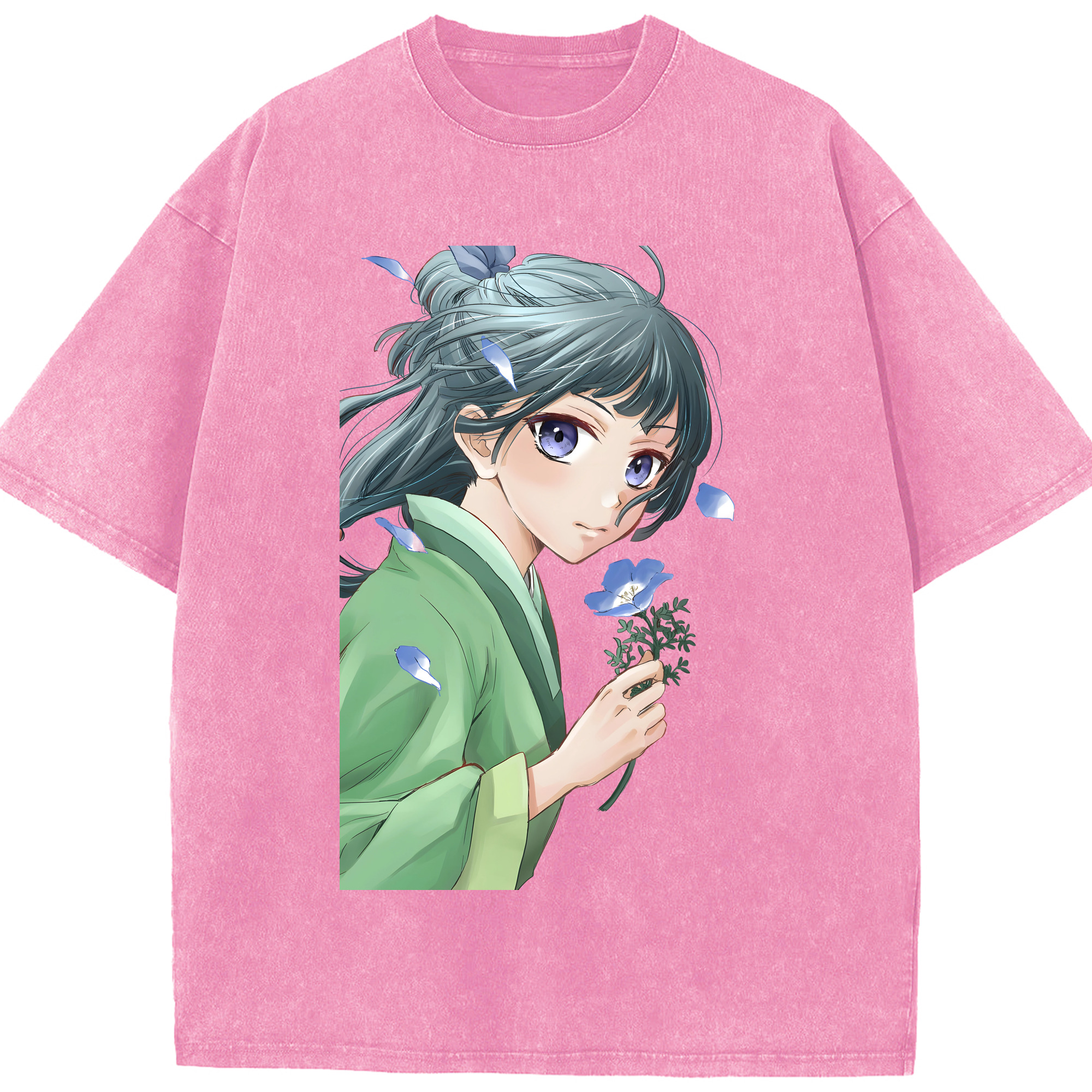 （画像用） 薬屋のひとりごと The Apothecary Diaries 綿100% ヴィンテージ風 半袖Tシャツ（フロントプリント）
